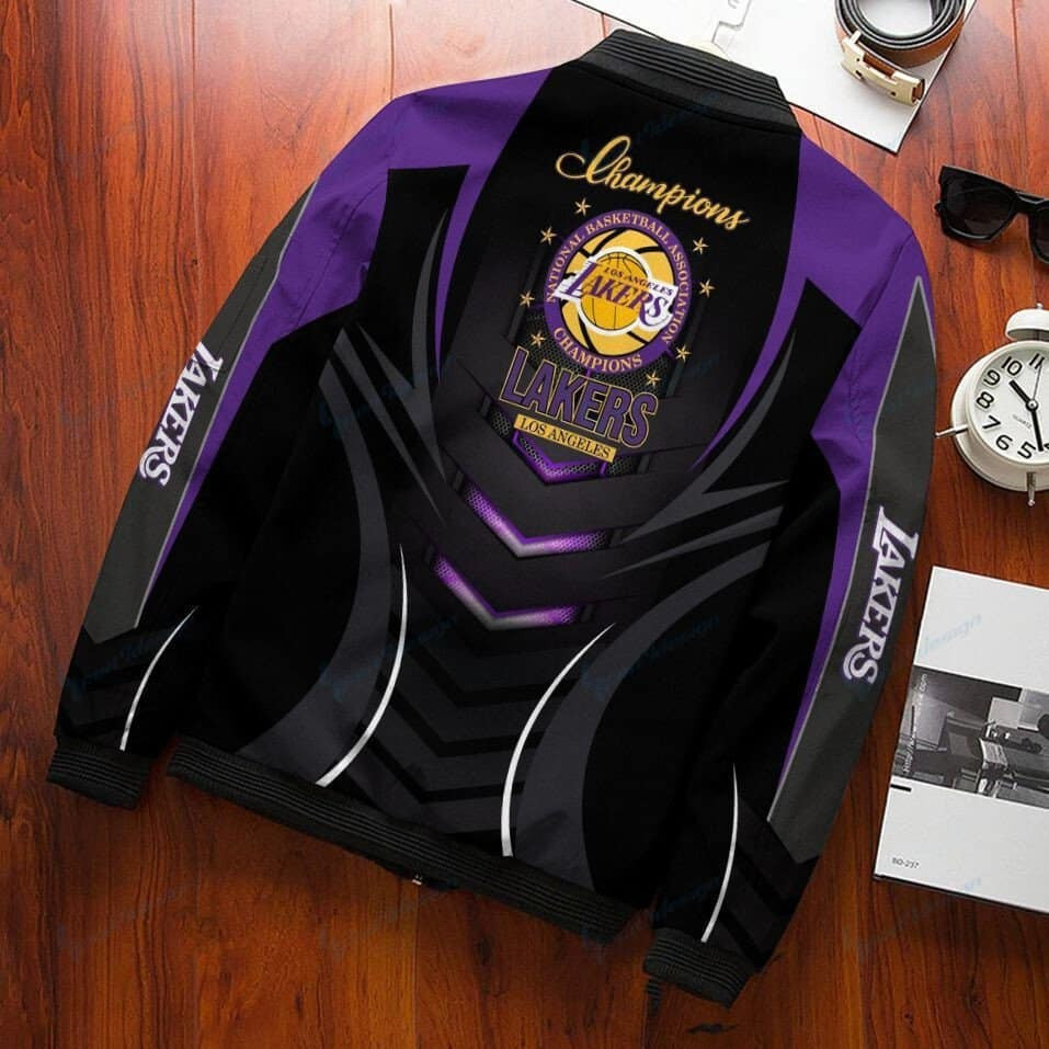 Los Angeles Lakers Bomber Jacket | NBA Team Jacket for Men & Women | Basketball Fan Gift