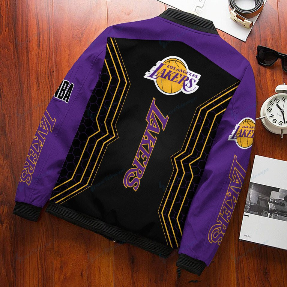 Los Angeles Lakers Bomber Jacket | NBA Team Jacket for Men & Women | Basketball Fan Gift