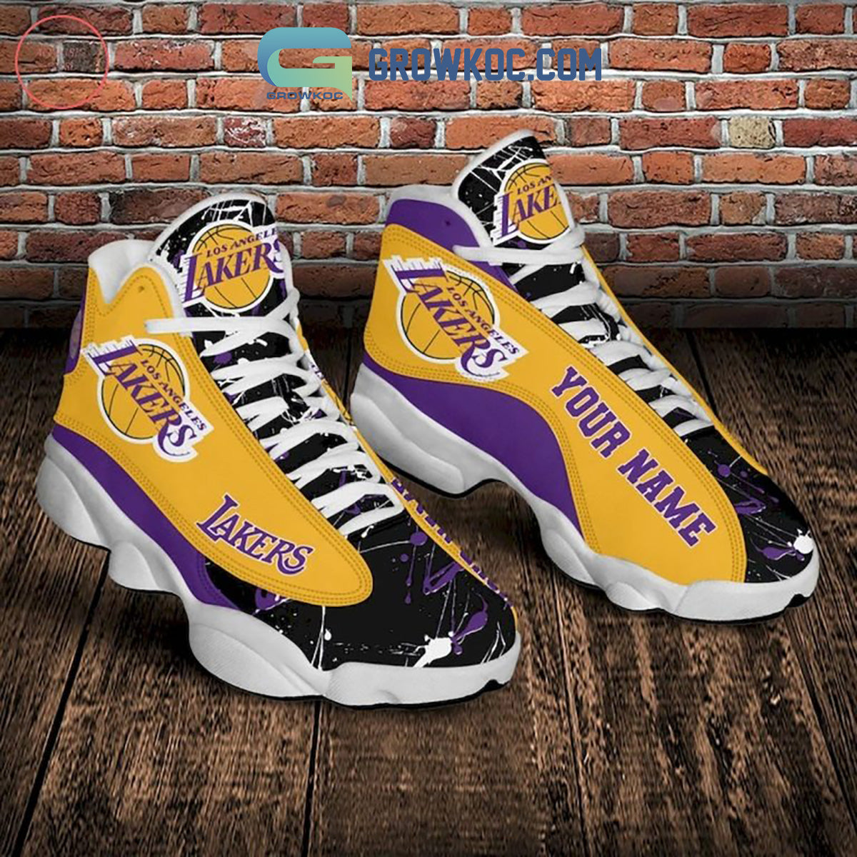 Los Angeles Lakers JD13 Sneakers Shoes for Men & Women | Custom Fan Gift
