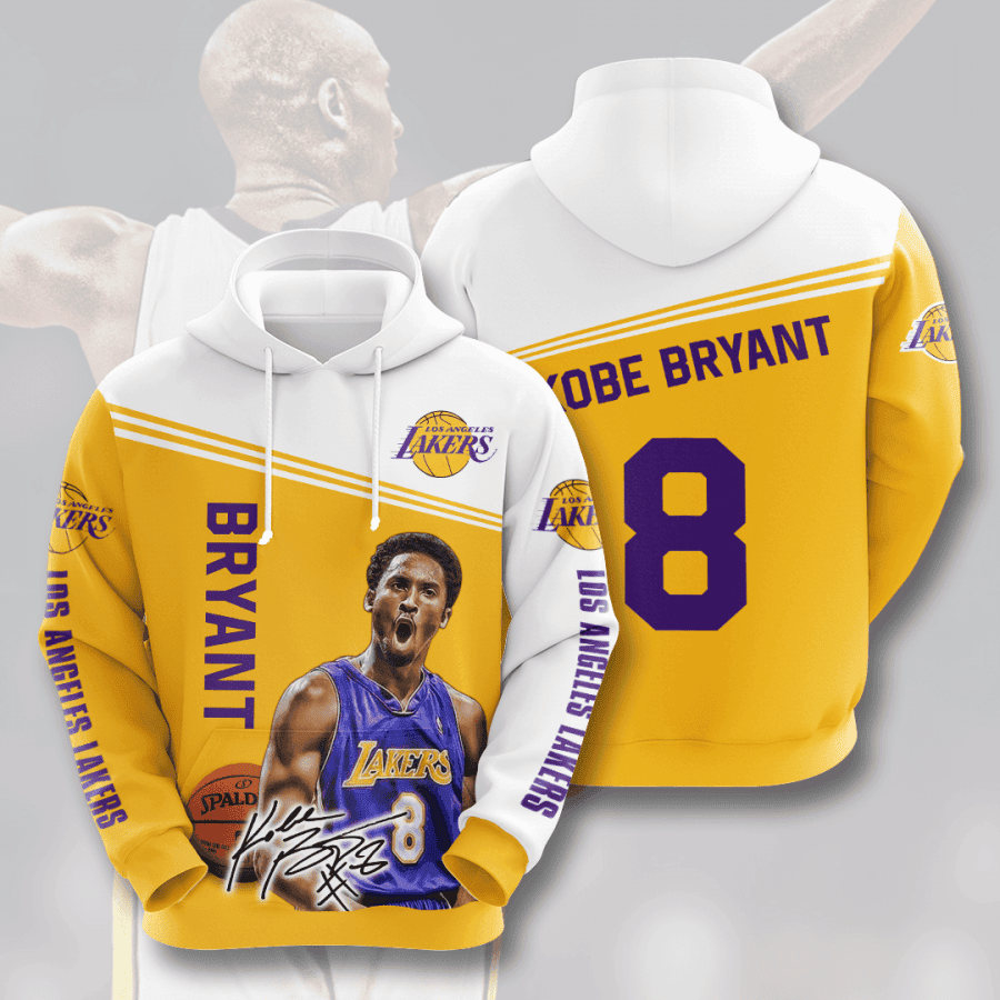 Los Angeles Lakers Kobe Bryant 3D All Over Print Hoodie & Zip Hoodie