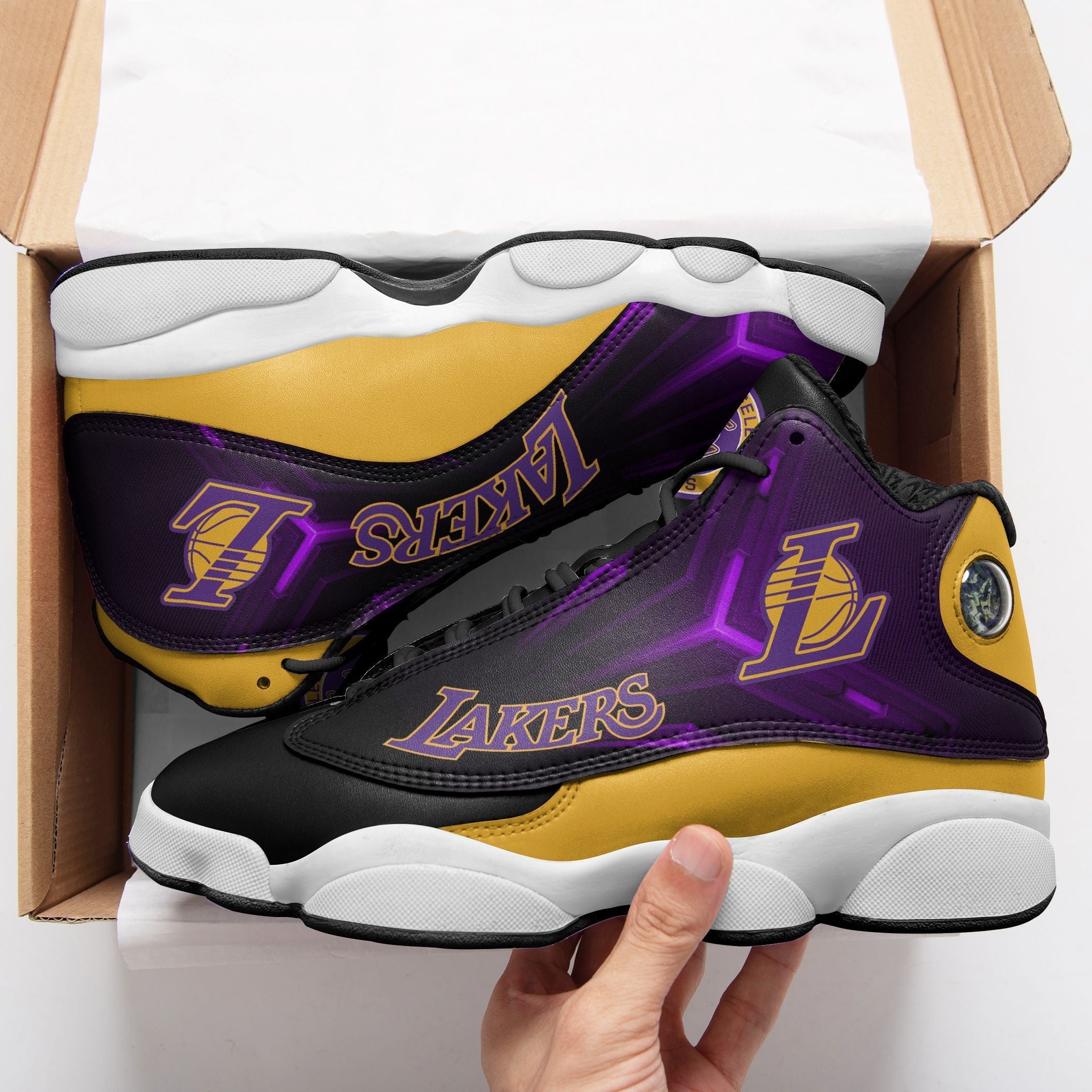Los Angeles Lakers NFL JD13 Sneakers Shoes for Men & Women | Custom Fan Gift