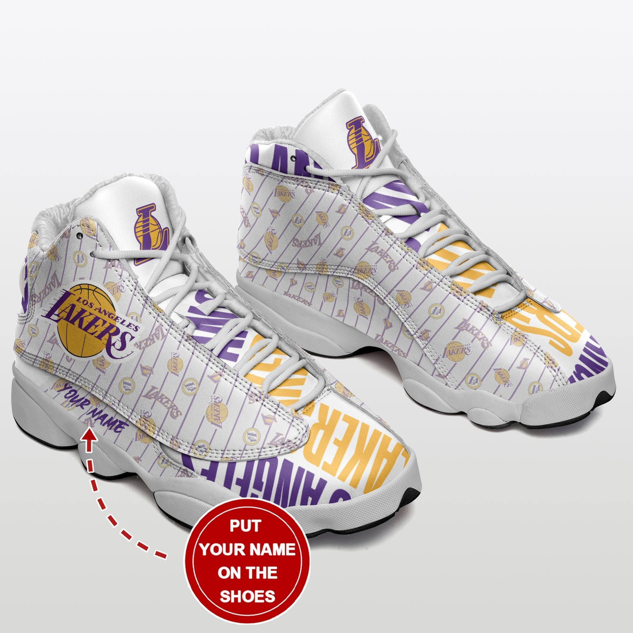 Los Angeles Lakers NFL JD13 Sneakers Shoes for Men & Women | Custom Fan Gift
