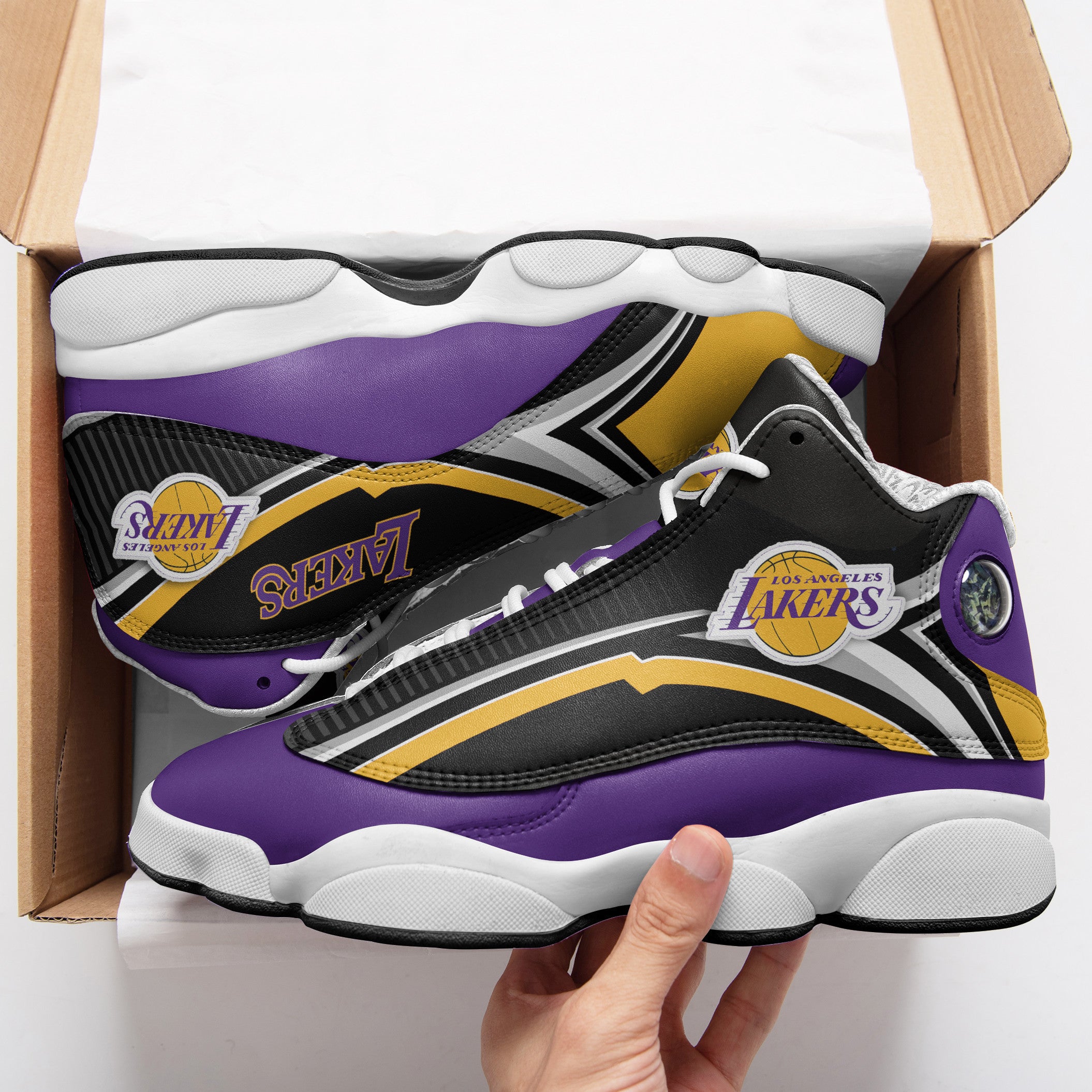 Los Angeles Lakers NFL JD13 Sneakers Shoes for Men & Women | Custom Fan Gift