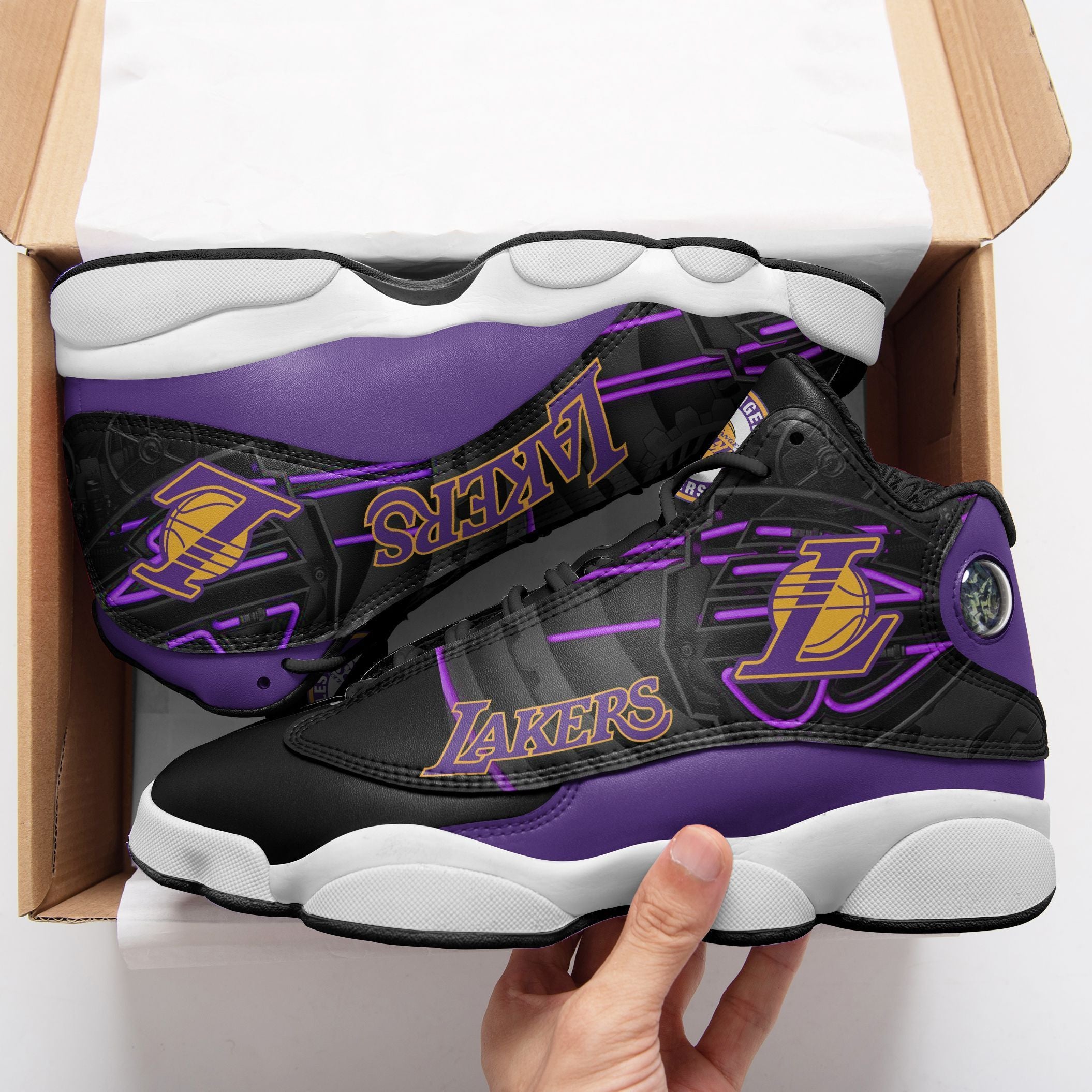 Los Angeles Lakers NFL JD13 Sneakers Shoes for Men & Women | Custom Fan Gift