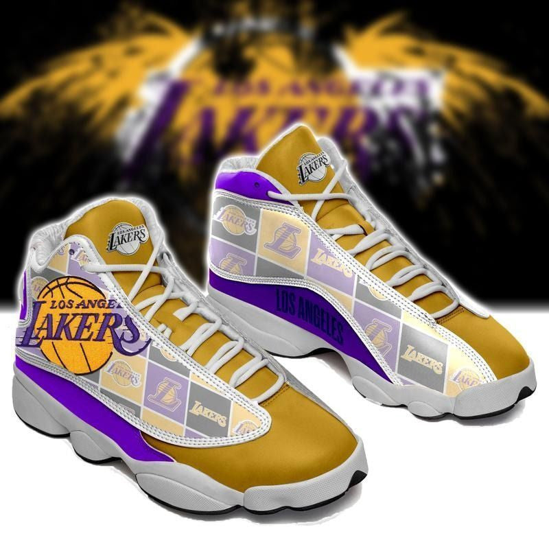 Los Angeles Lakers NFL JD13 Sneakers Shoes for Men & Women | Custom Fan Gift