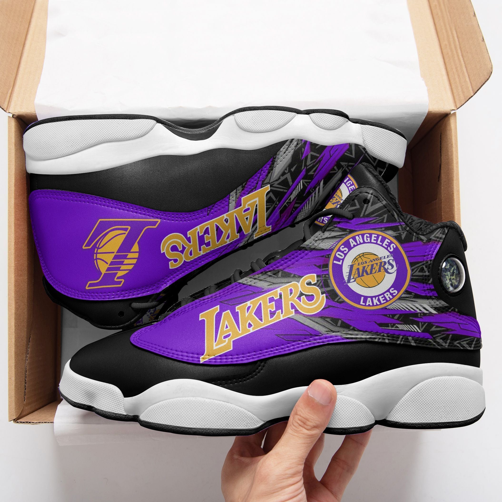 Los Angeles Lakers NFL JD13 Sneakers Shoes for Men & Women | Custom Fan Gift