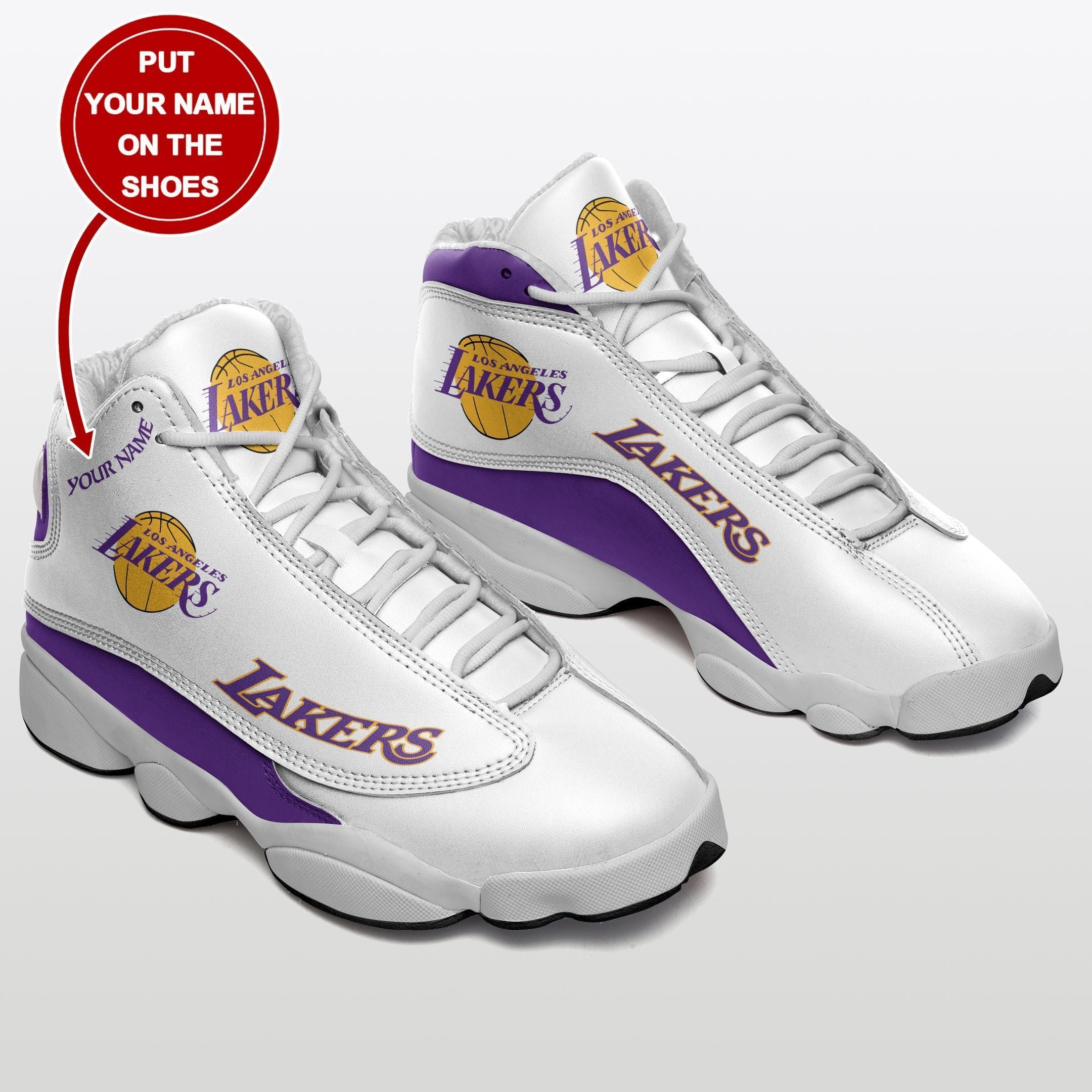 Los Angeles Lakers NFL JD13 Sneakers Shoes for Men & Women | Custom Fan Gift