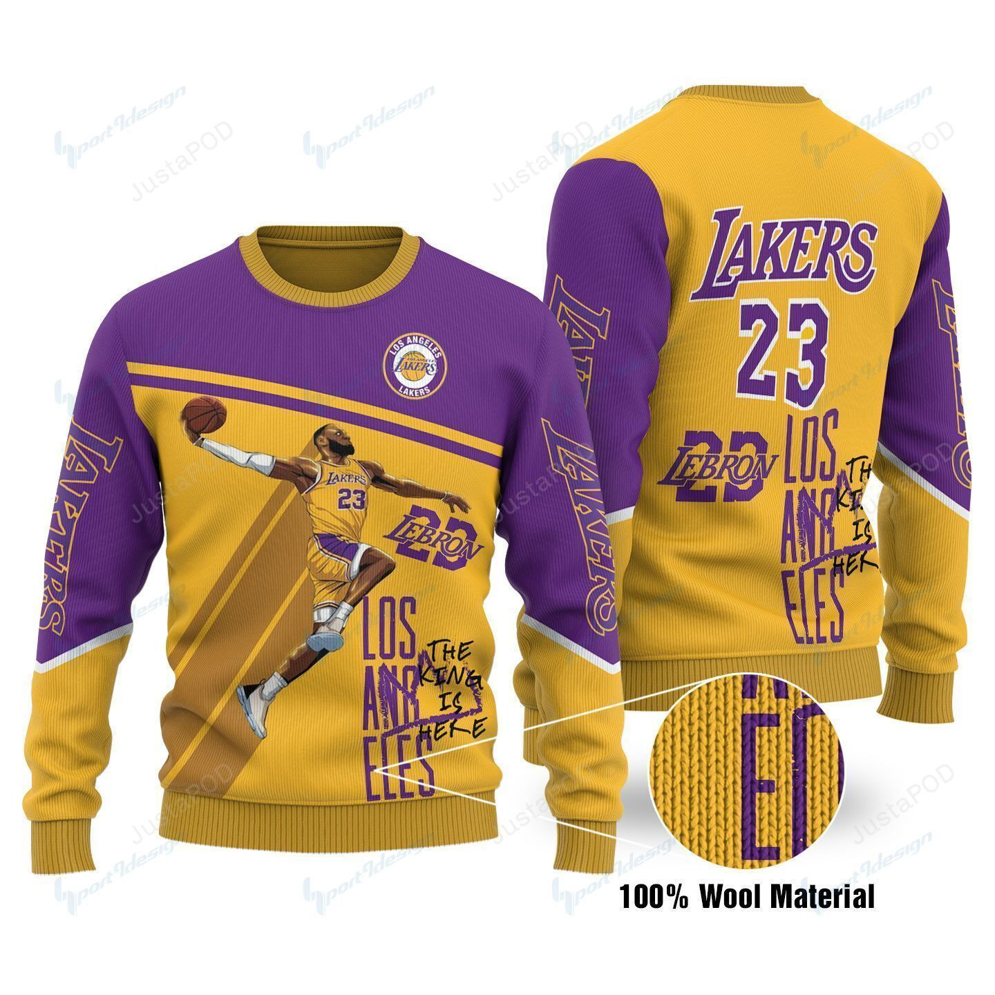 Los Angeles Lakers Ugly Christmas Sweater Perfect Holiday Gift