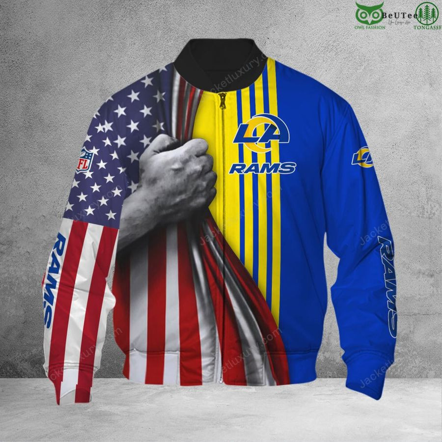 Los Angeles Rams Aloha Pride Summer Bomber Jacket | NFL Team Jacket for Men & Women | Football Fan Gift