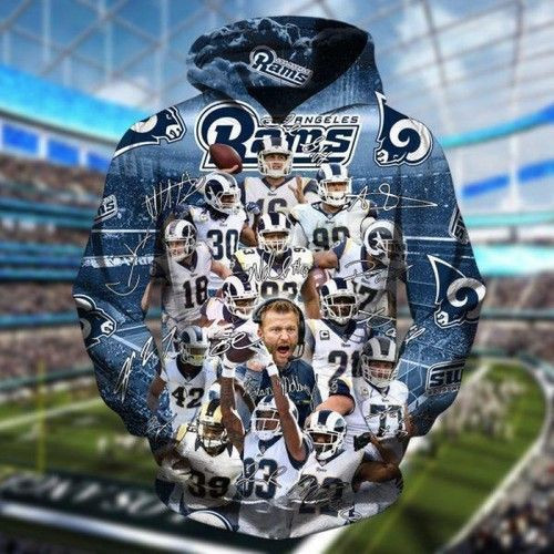 Los Angeles Rams Classic Teams 3D All Over Print Hoodie & Zip Hoodie