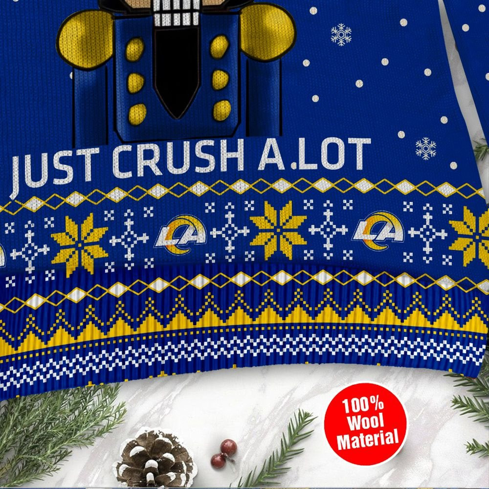 Los Angeles Rams I Am Not A Player I Just Crush Alot Ugly Christmas Sweater Perfect Holiday Gift - Image 4