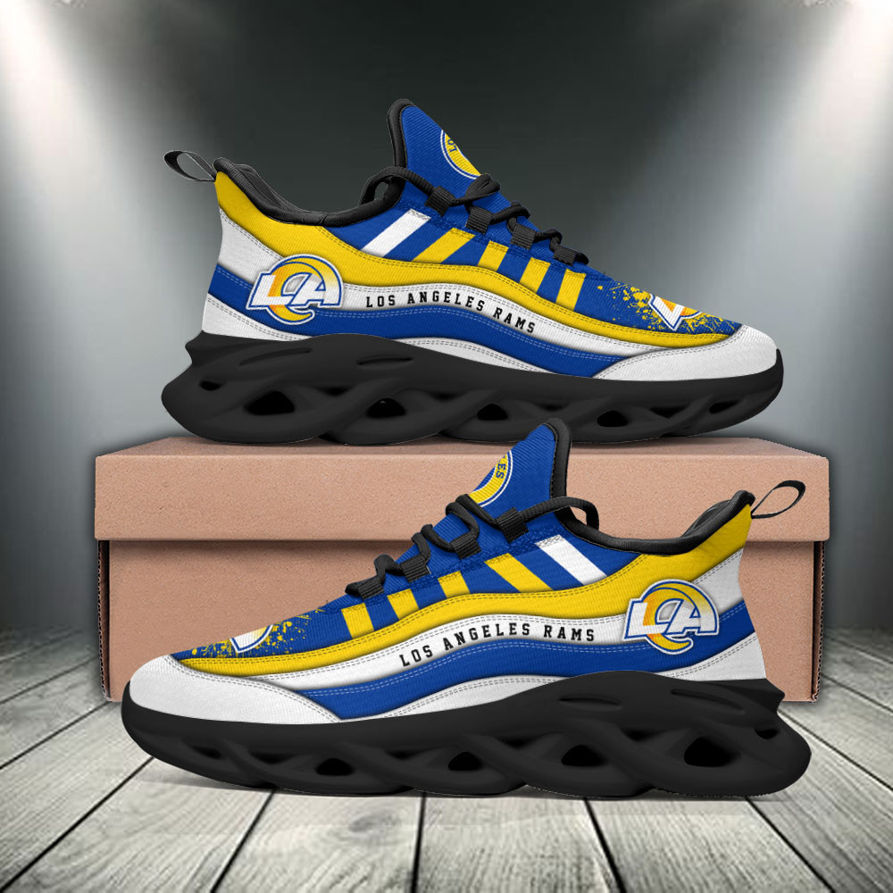 Los Angeles Rams Max Soul Shoes Sneakers for Men And Women – NFL Football Fan Shoes, Team Sneakers