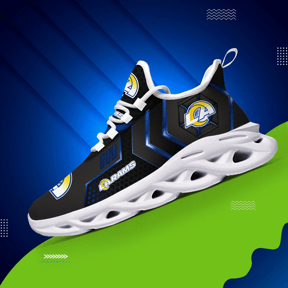 Los Angeles Rams Max Soul Shoes Sneakers for Men And Women – NFL Football Fan Shoes, Team Sneakers