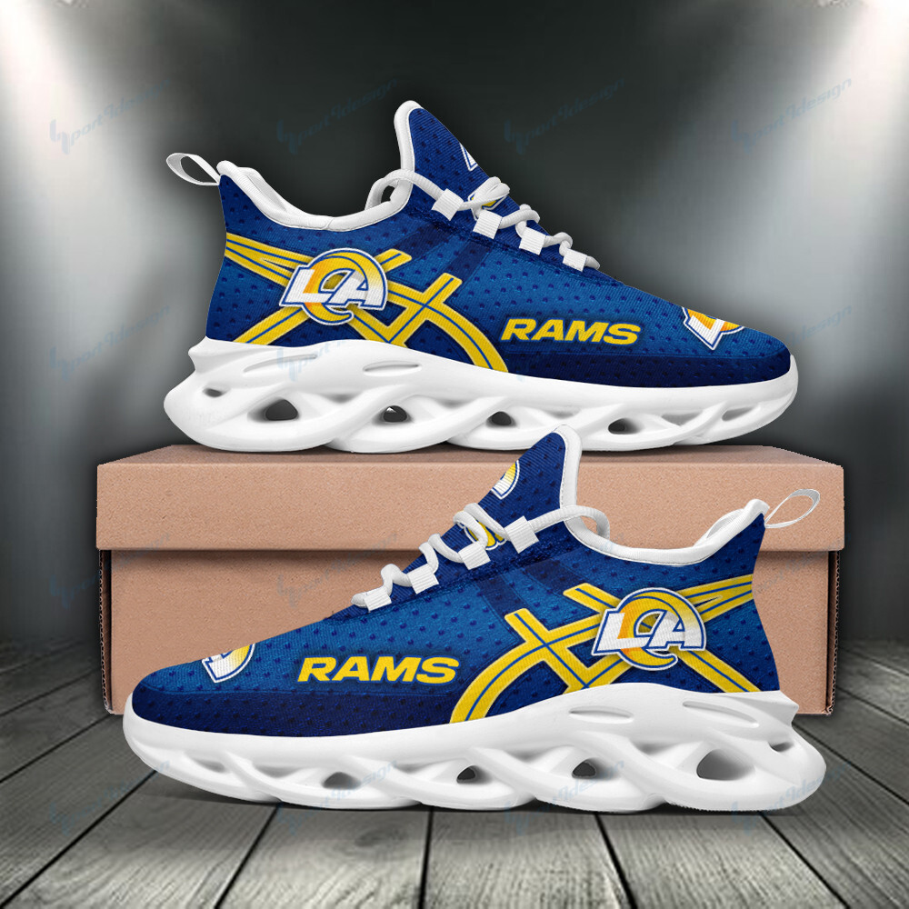 Los Angeles Rams Max Soul Shoes Sneakers for Men And Women – NFL Football Fan Shoes, Team Sneakers