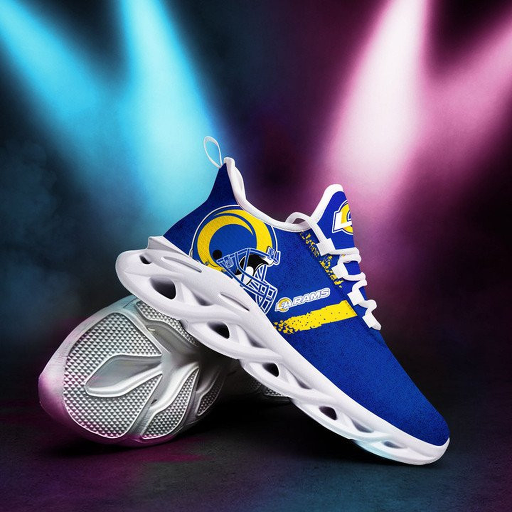Los Angeles Rams Max Soul Shoes Sneakers for Men And Women – NFL Football Fan Shoes, Team Sneakers