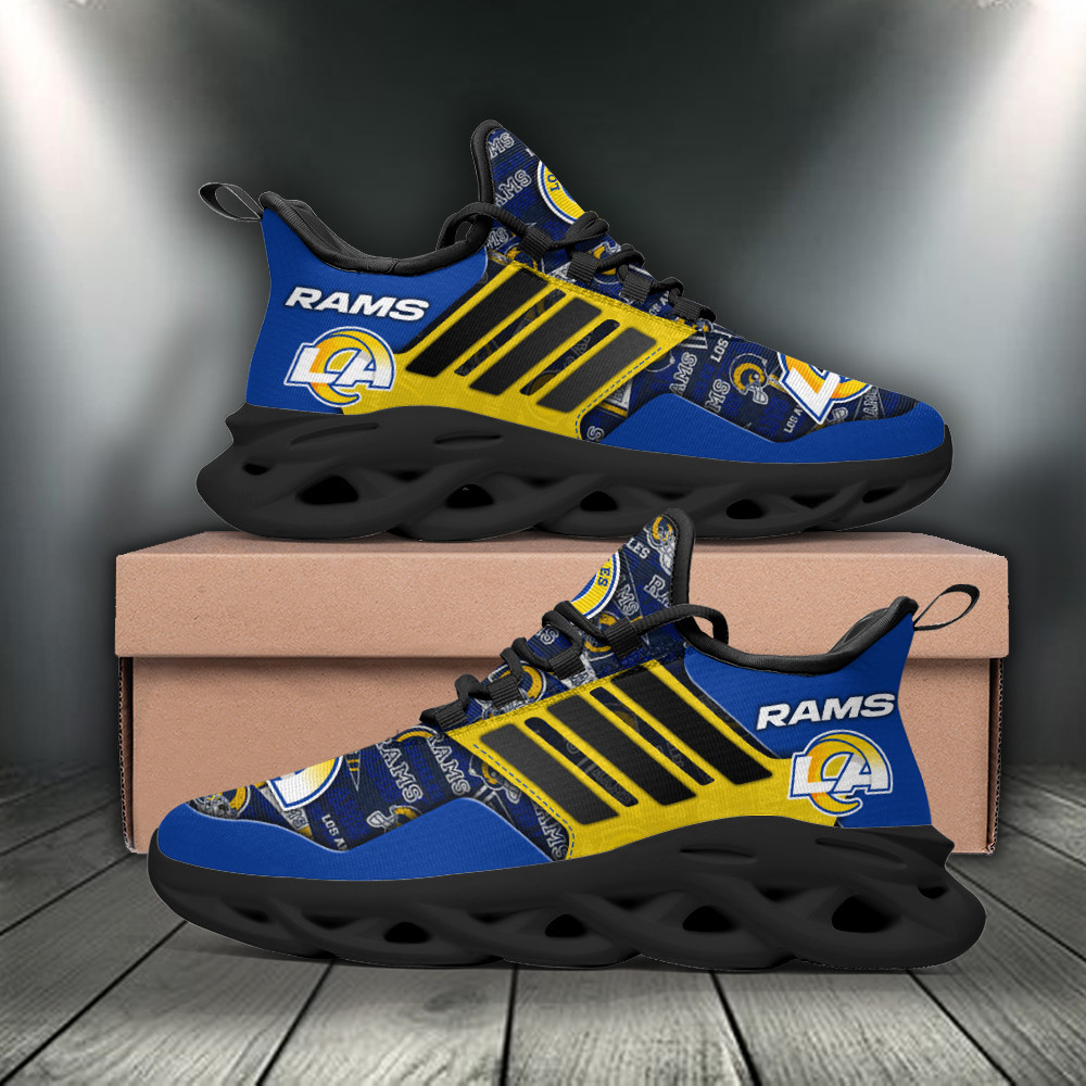 Los Angeles Rams Max Soul ShoesSneakers for Men And Women – NFL Football Fan Shoes, Team Sneakers