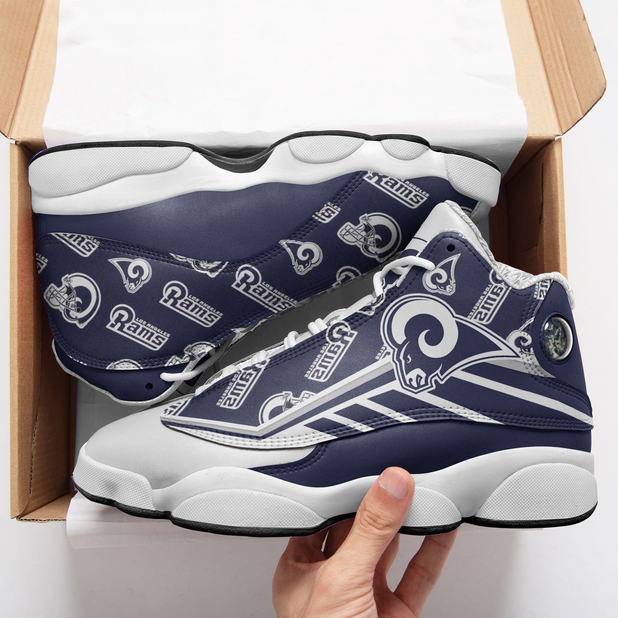 Los Angeles Rams NFL JD13 Sneakers Shoes for Men & Women | Custom Fan Gift