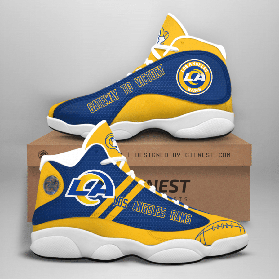 Los Angeles Rams NFL JD13 Sneakers Shoes for Men & Women | Custom Fan Gift