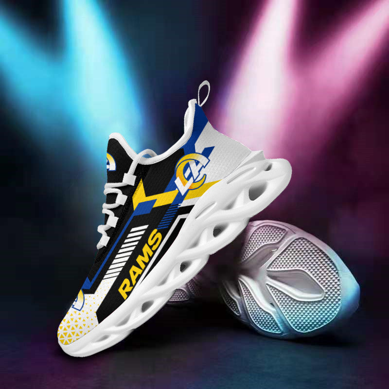 Los Angeles Rams NFL Max Soul Shoes Sneakers for Men And Women – NFL Football Fan Shoes, Team Sneakers