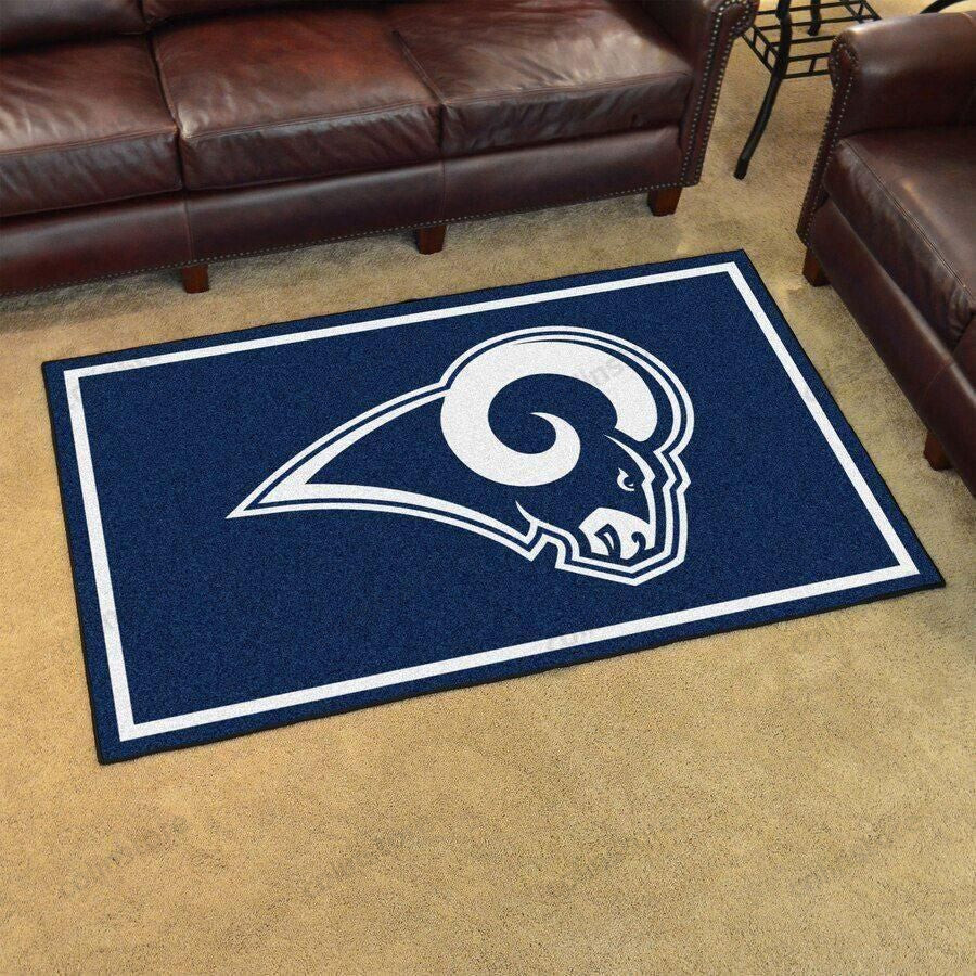 Los Angeles Rams Rectangle Area Rug – Full Print Carpet For Living Room & Bedroom Home Decor