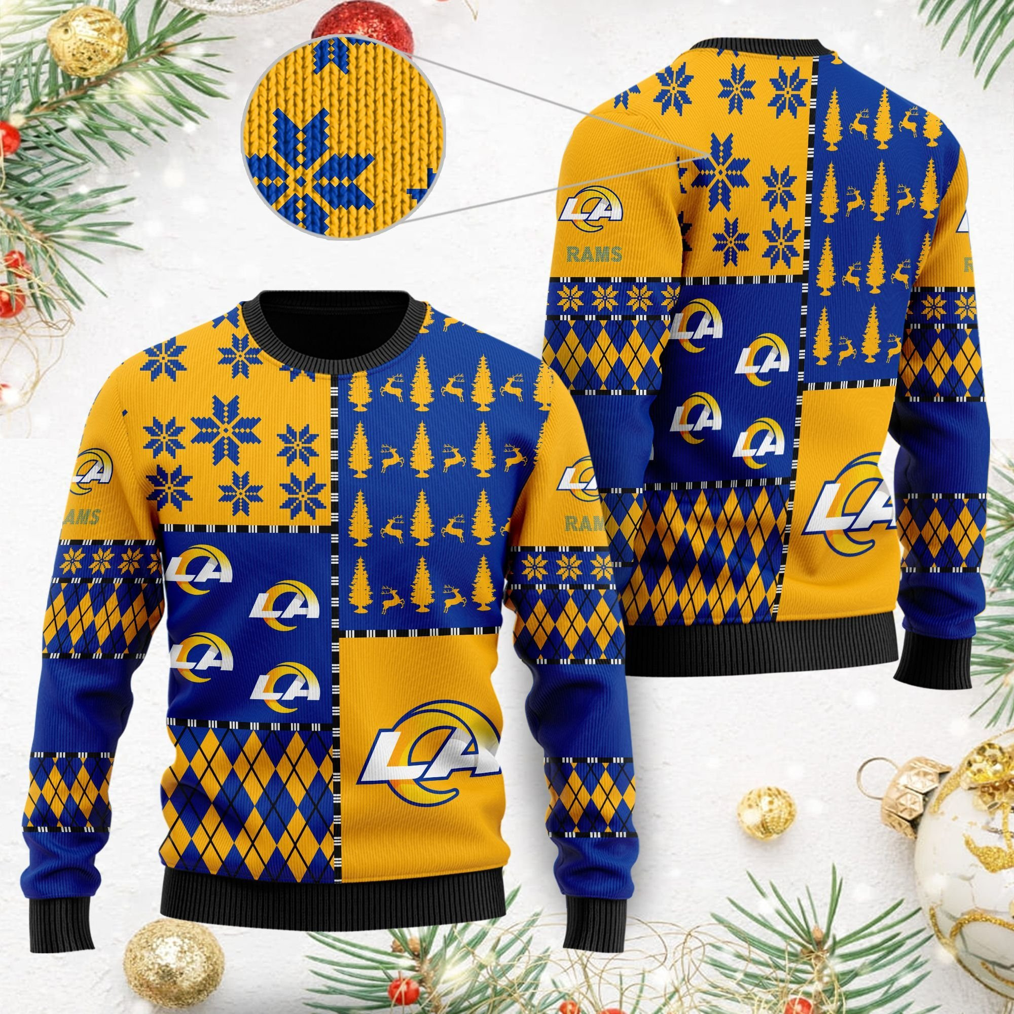 Los Angeles Rams Ugly Christmas Sweater, Perfect Holiday Gift