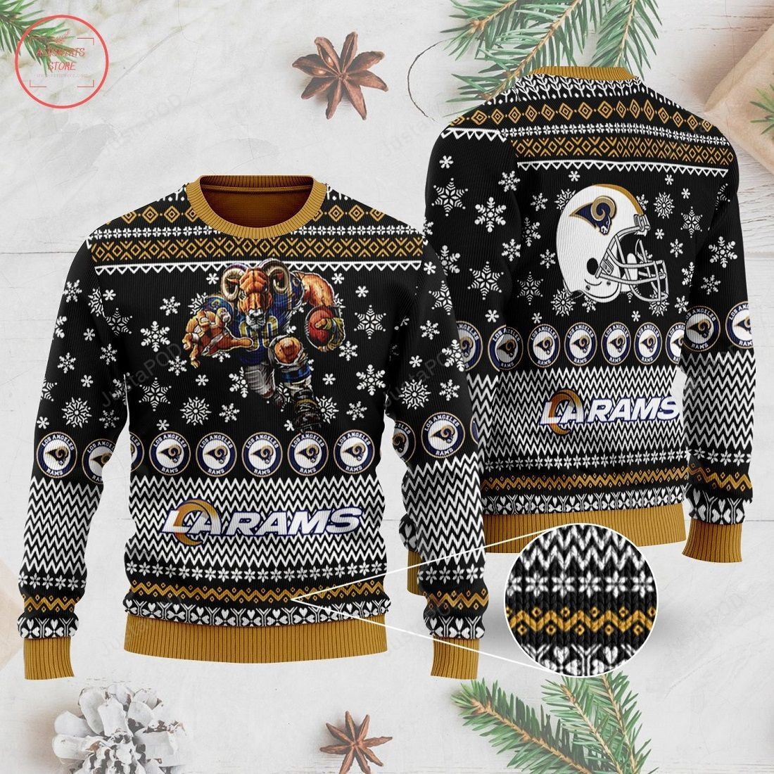 Los Angeles Rams Ugly Christmas Sweater, Perfect Holiday Gift