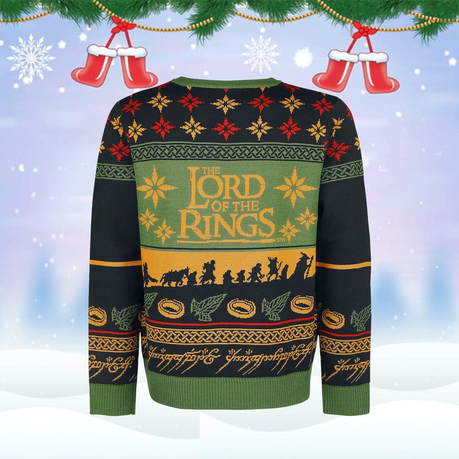 LOTR Ugly Christmas Sweater, Perfect Holiday Gift