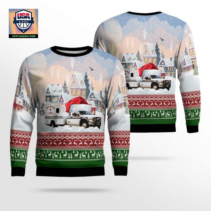 Louisiana New Orleans EMS AOP Sweater