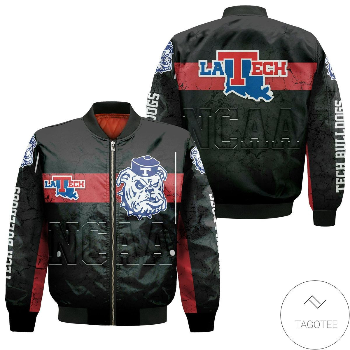 Louisiana Tech Bulldogs Champion Legendary Bomber Jacket | NCAA College Team Jacket for Men & Women | Sports Fan Gift