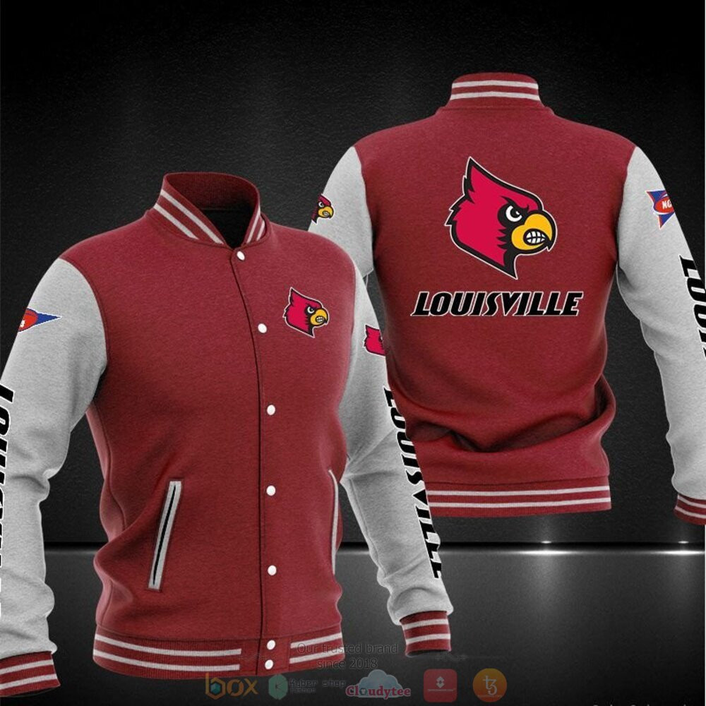 Louisville Cardinals Varsity Baseball Jacket for Men & Women | NCAA Team Fan Gift