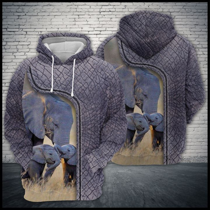 Love Elephant 3D All Over Print Hoodie & Zip Hoodie