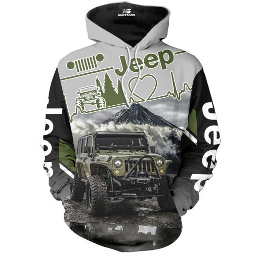 Love Jeep 3D All Over Print Hoodie & Zip Hoodie