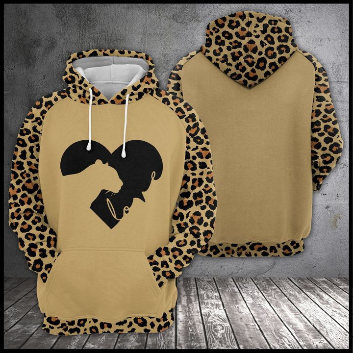 Love Leopard 3D All Over Print Hoodie & Zip Hoodie