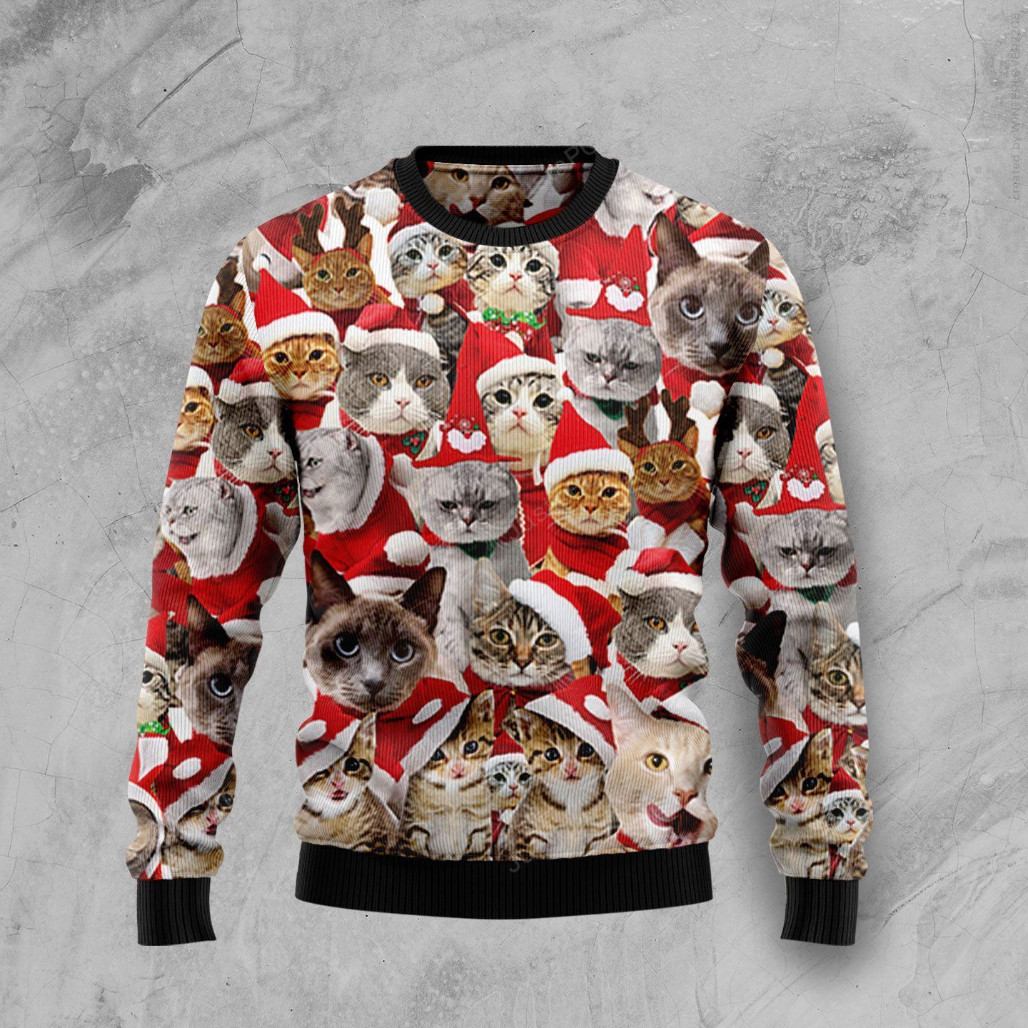 Lovely Cats Ugly Christmas Sweater, Perfect Holiday Gift