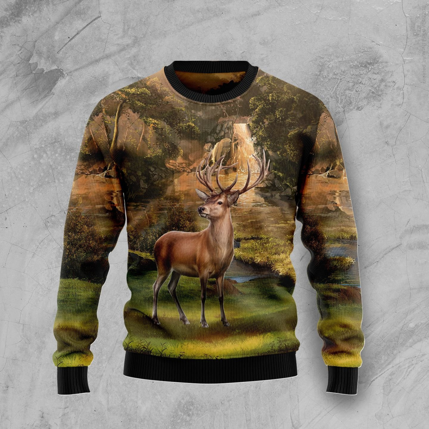 Lovely Deer Ugly Christmas Sweater, Perfect Holiday Gift