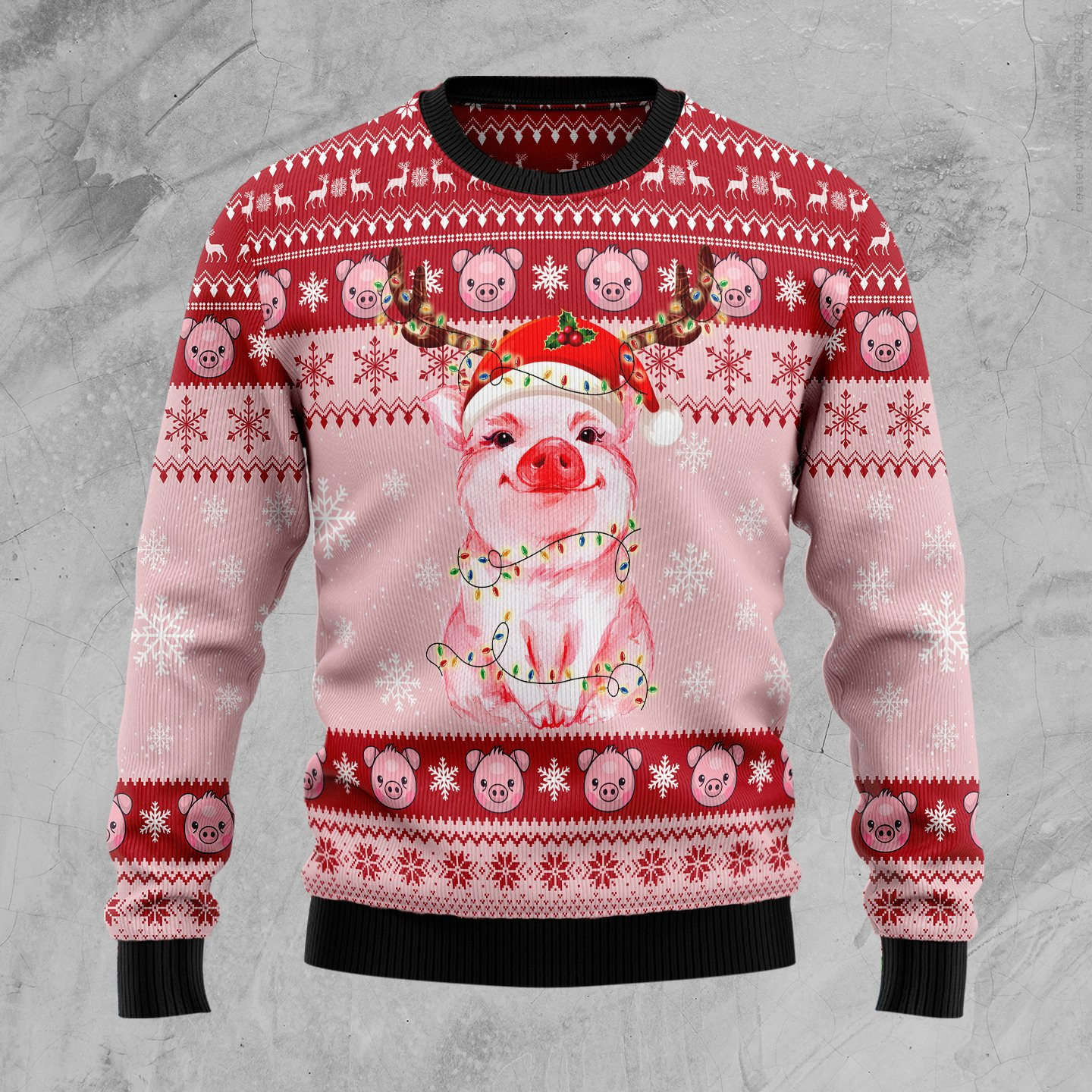 Lovely Pig Ugly Christmas Sweater, Perfect Holiday Gift