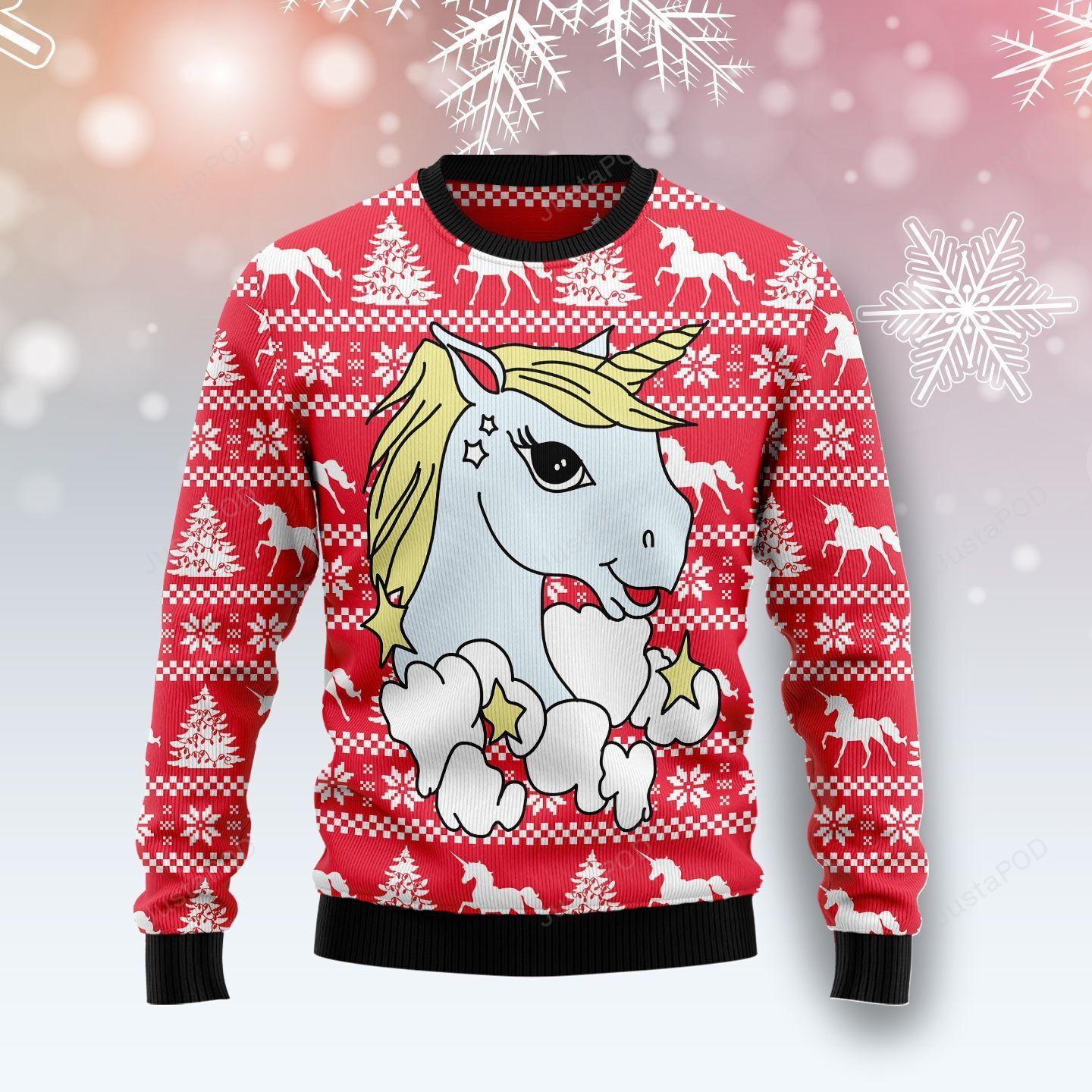 Lovely Unicorn Ugly Christmas Sweater, Perfect Holiday Gift