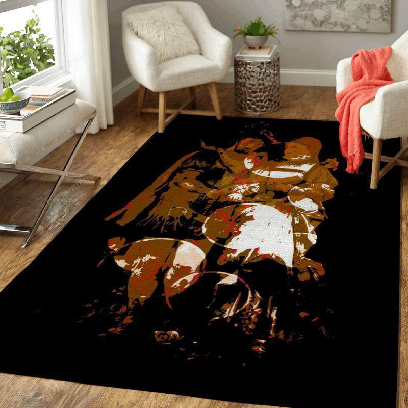 Lovers Life Style Music Art Rectangle Area Rug – Full Print Carpet For Living Room & Bedroom Home Decor