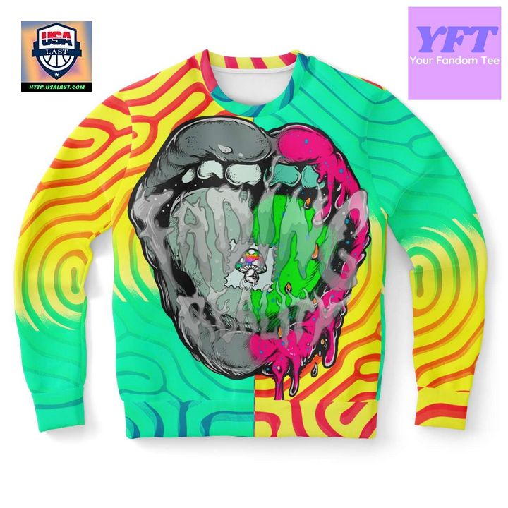 Lsd Vision Holographic Psychedelic 3d Ugly Christmas Sweater