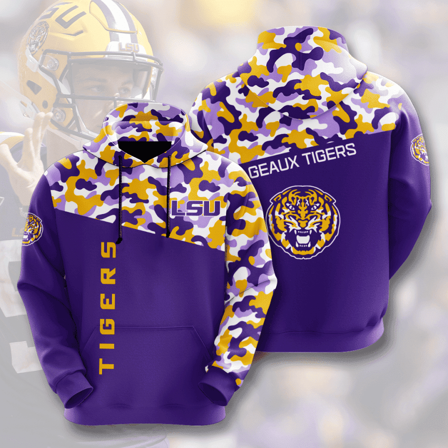 LSU 3D All Over Print Hoodie & Zip Hoodie