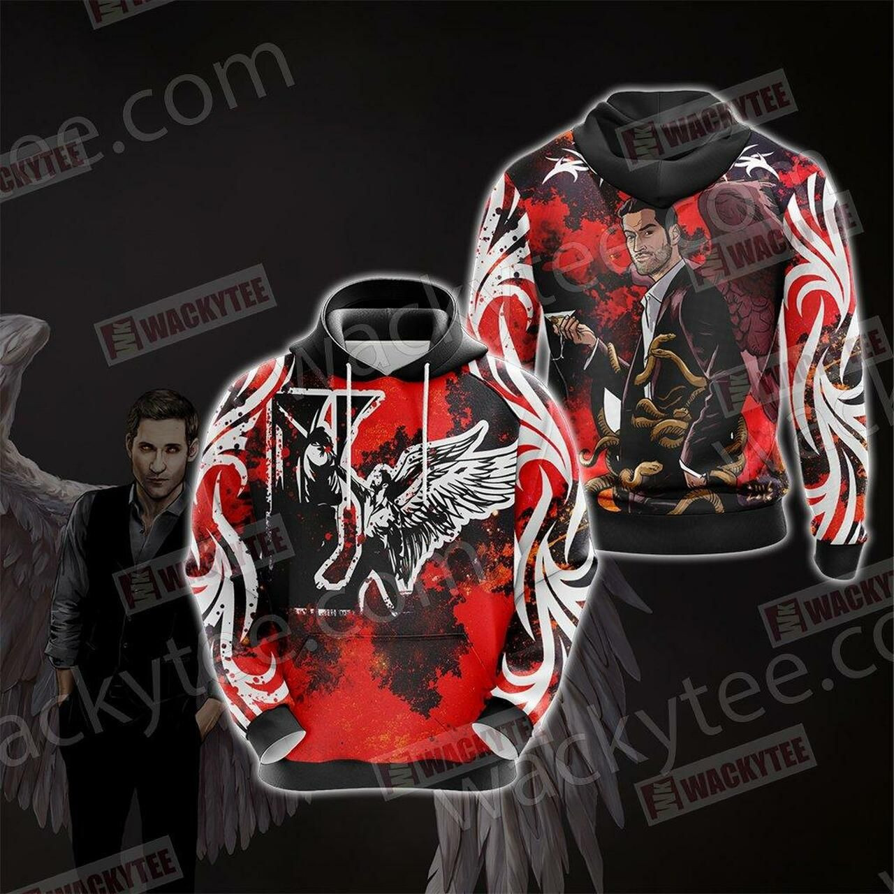 Lucifer New Version Unisex 3D All Over Print Hoodie & Zip Hoodie