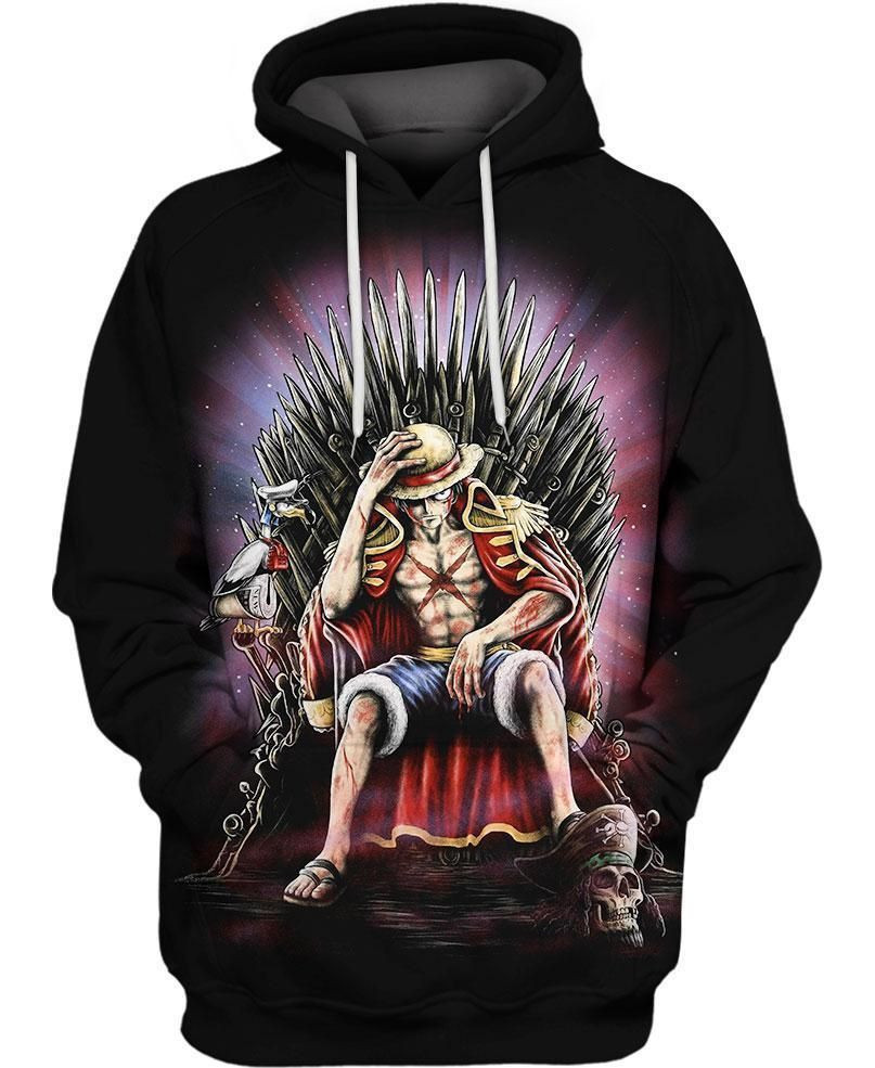 Luffy King of Pirates One Piecie 3D All Over Print Hoodie & Zip Hoodie