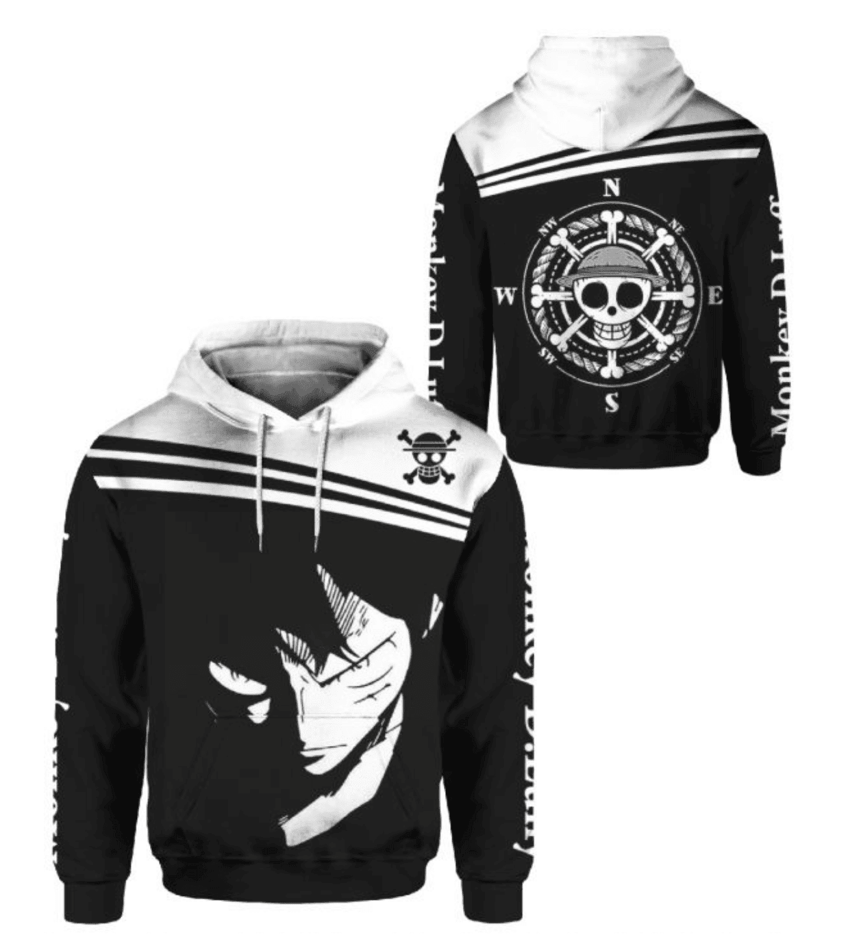 Luffy One Piece 3D All Over Print Hoodie & Zip Hoodie