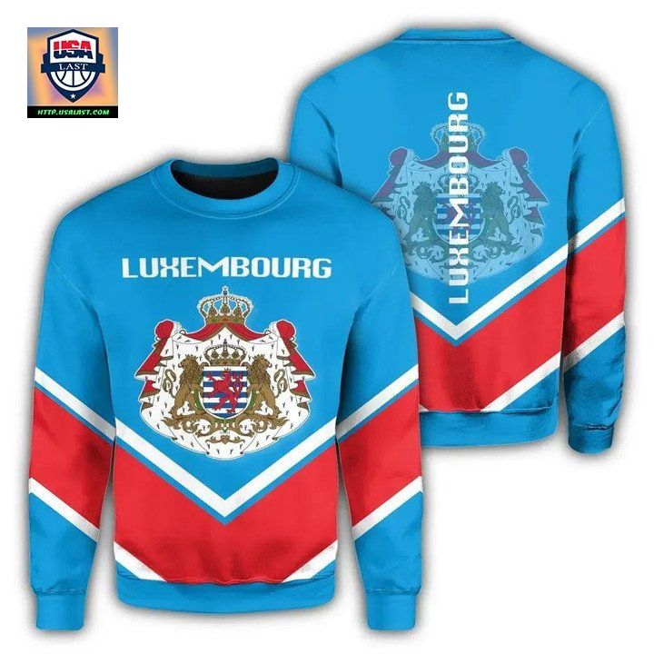 Luxembourg Coat Of Arms Sweater Lucian Style J5W