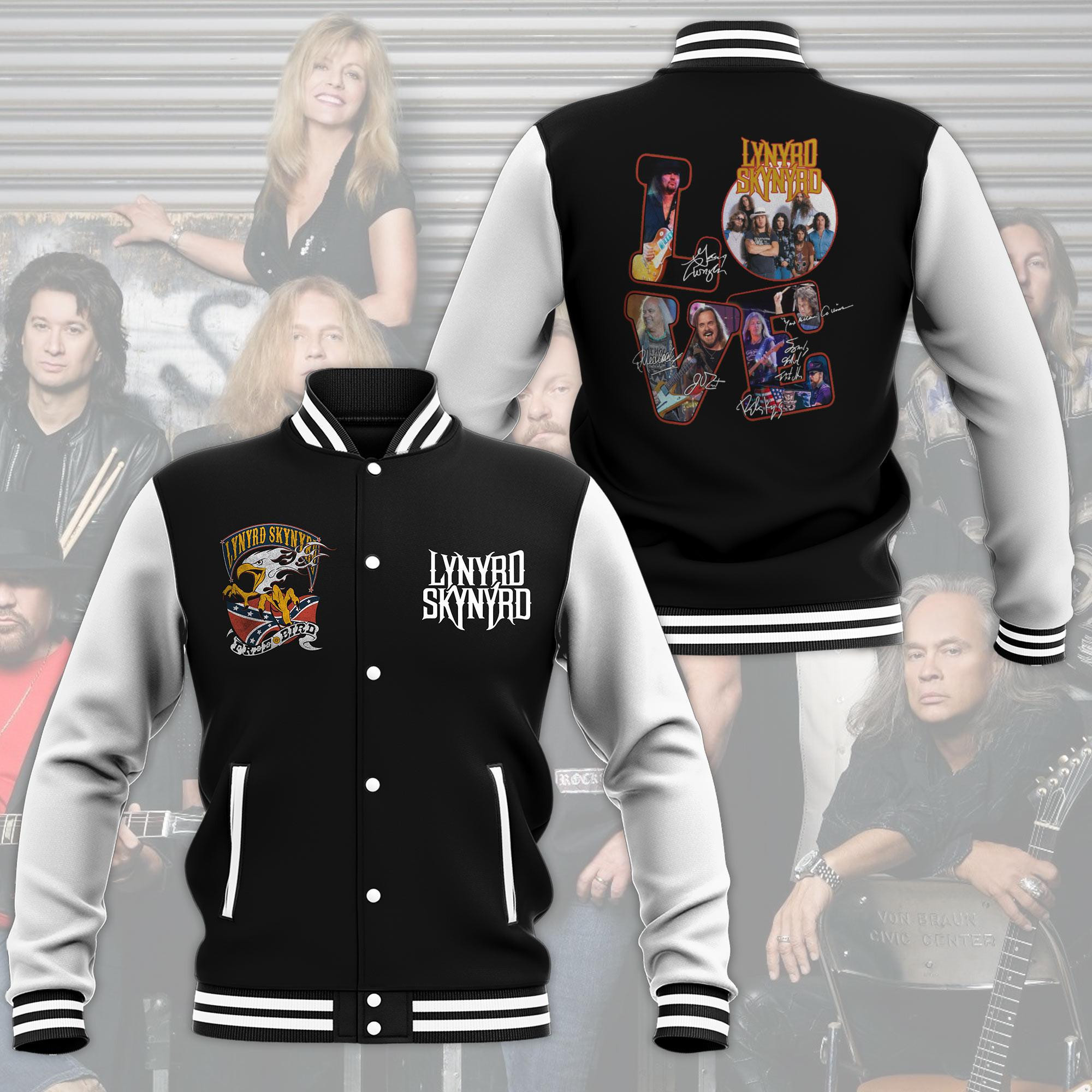 Lynyrd Skynyrd Free Bird Fashion Baseball Jacket for Men & Women | Music Fan Gift