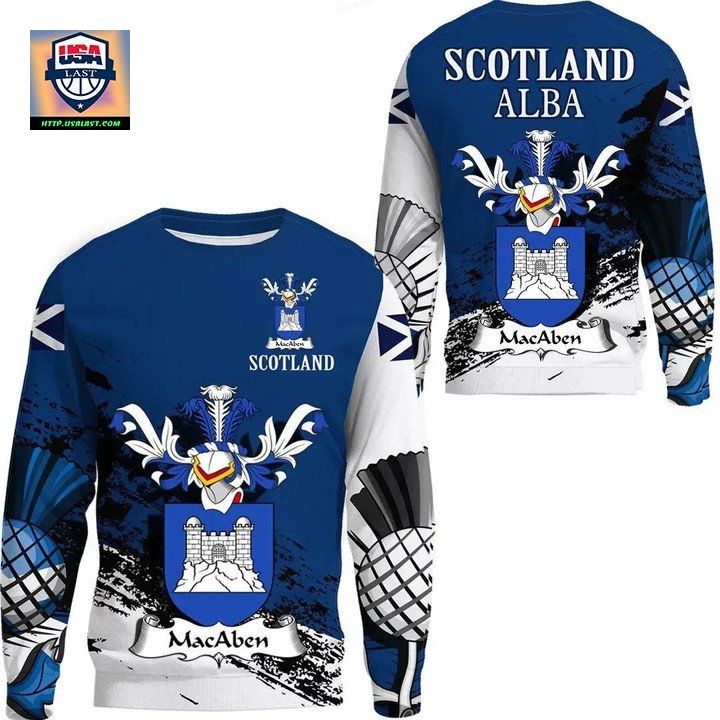 Macaben Scottish Family Crest Scotland Special Sweater 