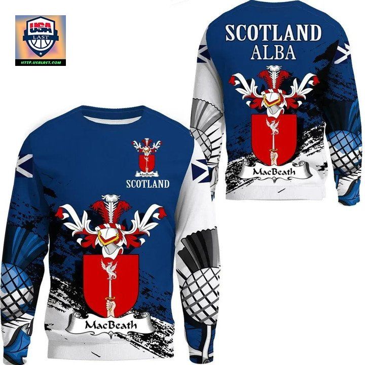 Macbeath Or Macbeth Ii Scottish Family Crest Scotland Special Sweater 