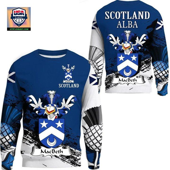 Macbeath Or Macbeth Scottish Family Crest Scotland Special Sweater 