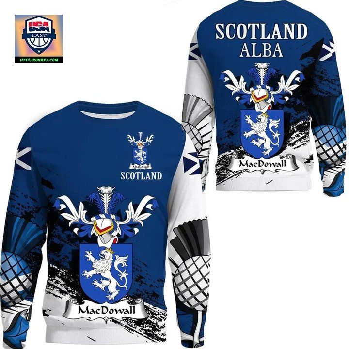 Macdowall Scottish Family Crest Scotland Special Sweater 