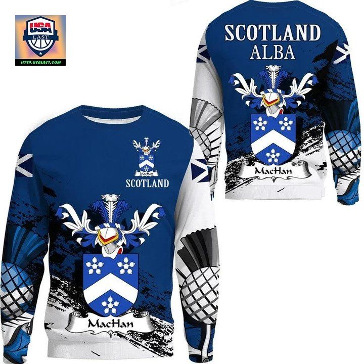 Machan Or Machann Scottish Family Crest Scotland Special Sweater 